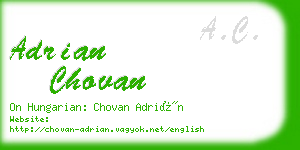 adrian chovan business card